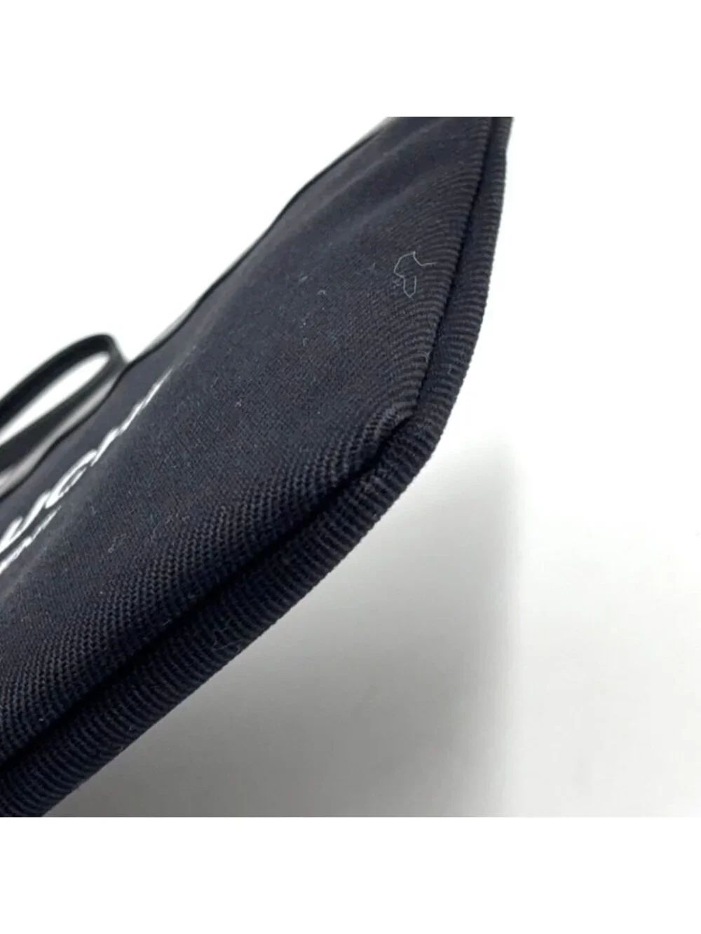 Saint Laurent Paris Rive Gauche Leather Canvas Black Clutch Silver - Picture 8 of 15